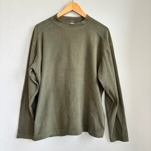 Columbia Sportswear Embroidered Men's Fleece Mock Neck Long Sleeve Green Medium